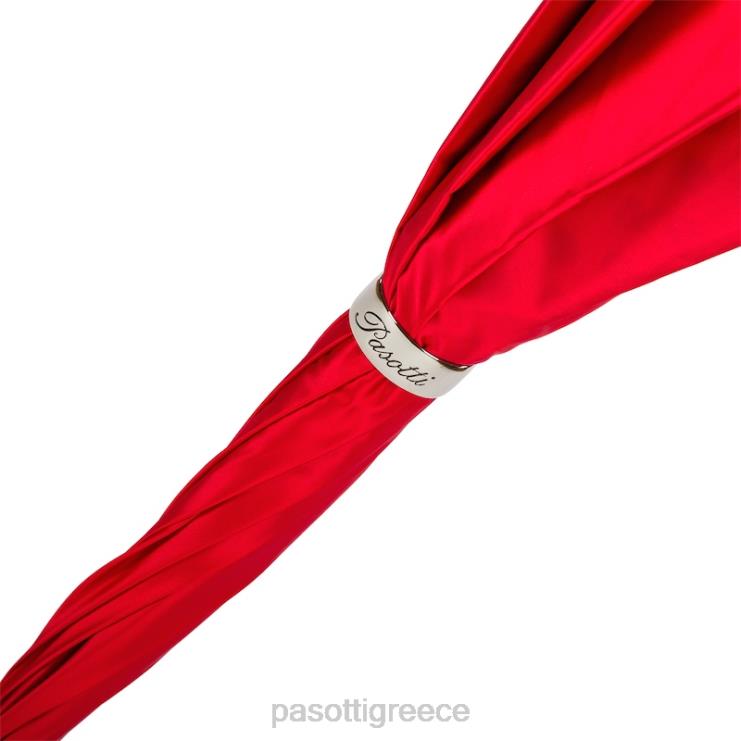 ομπρέλα | PASOTTI 189n 55874-2 u18 - φωτεινή κόκκινη ομπρέλα πουά διπλό ύφασμα 2N6B8471 γυναίκες